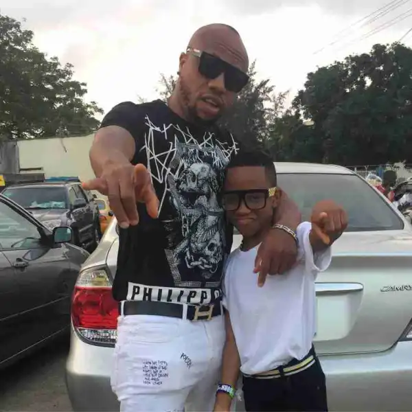 Nollywood Actor & Rapper, Charles Okocha & His Son Show Swag In New Pics